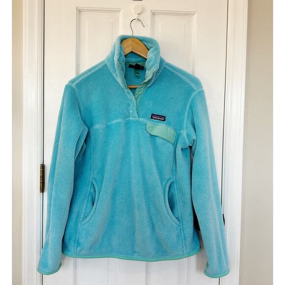 Women’s Patagonia Retool Snap T Fleece Pullover Blue Size M - Picture 1 of 5